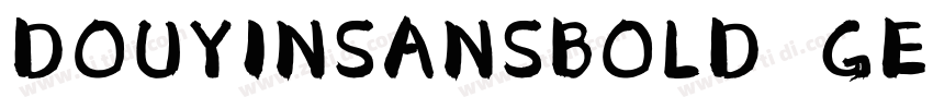 DOUYINSANSBOLD GEUC字体转换